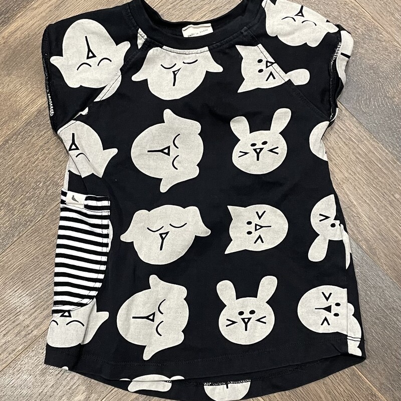 Turtledove London Tunic Top, Black, Size: 1-2Y