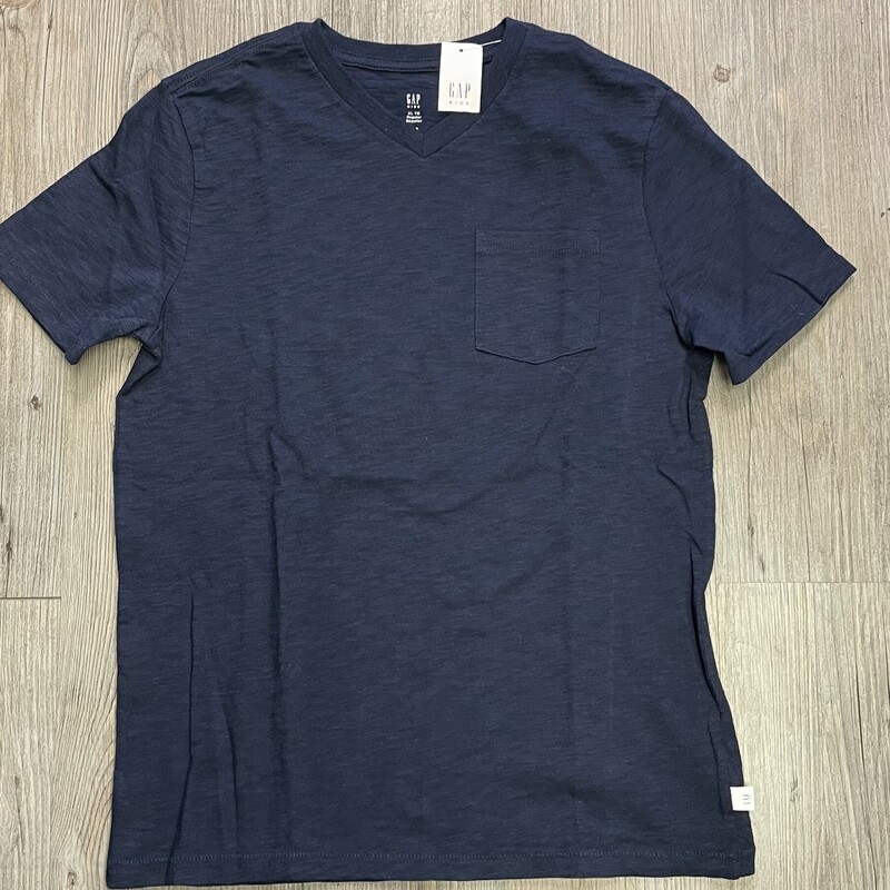Gap V Neck Tee, Navy, Size: 12Y
NEW