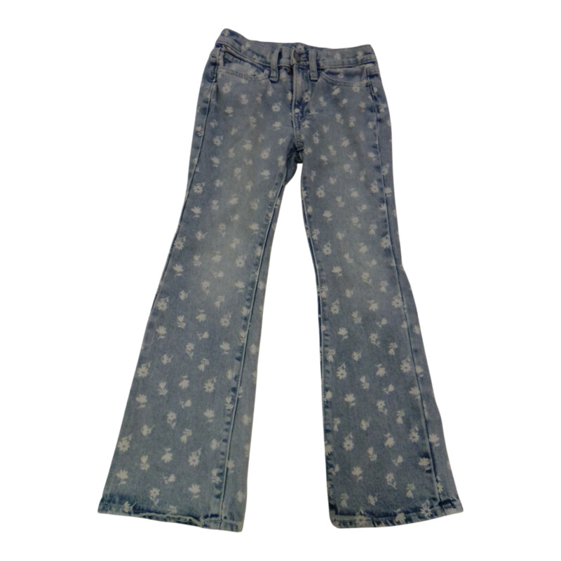 Pants: Jeans/White Flower