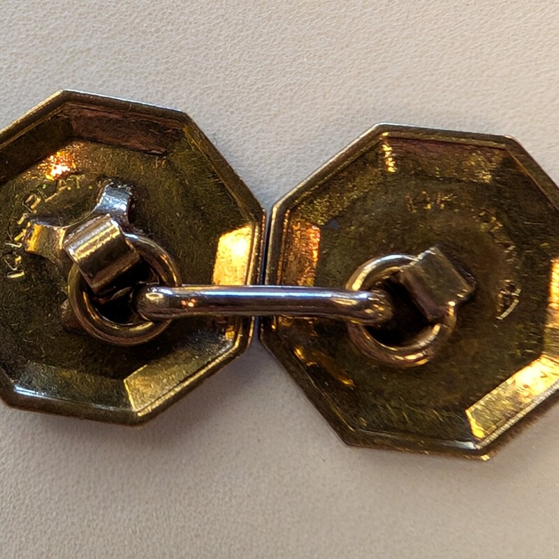 14k Platinum and Diamond Cufflinks