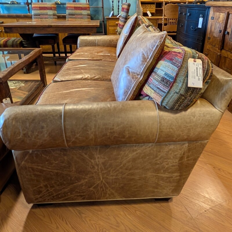 Old Hickory Tannery Leather, Colorful Upholstry
100 x 40d x 33h