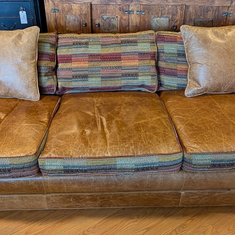 Old Hickory Tannery Leather, Colorful Upholstry
100 x 40d x 33h