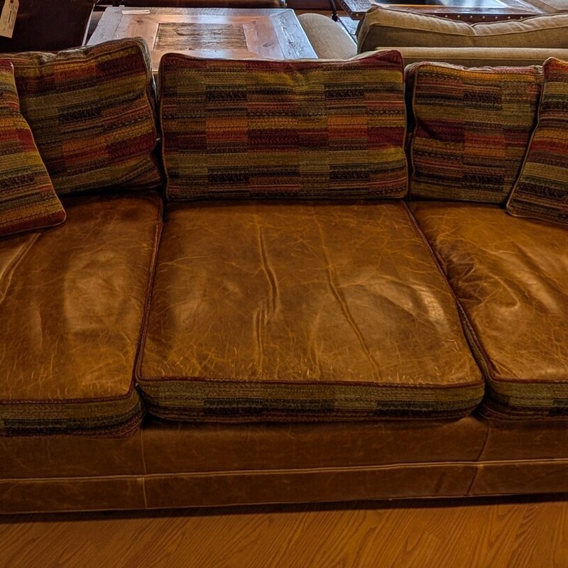 Old Hickory Tannery Leather, Colorful Upholstry
100 x 40d x 33h