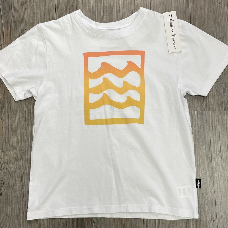 F4A Swell Vintage Tee, White, Size: 6-7Y