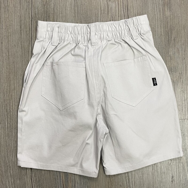 F4A All Day Twill Shorts, Grey, Size: 6Y