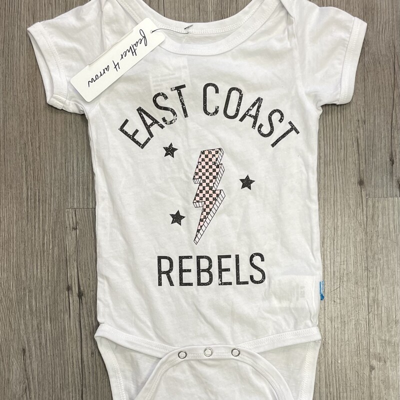 F4A Baby Onesie, White, Size: 6-12M
NEW!