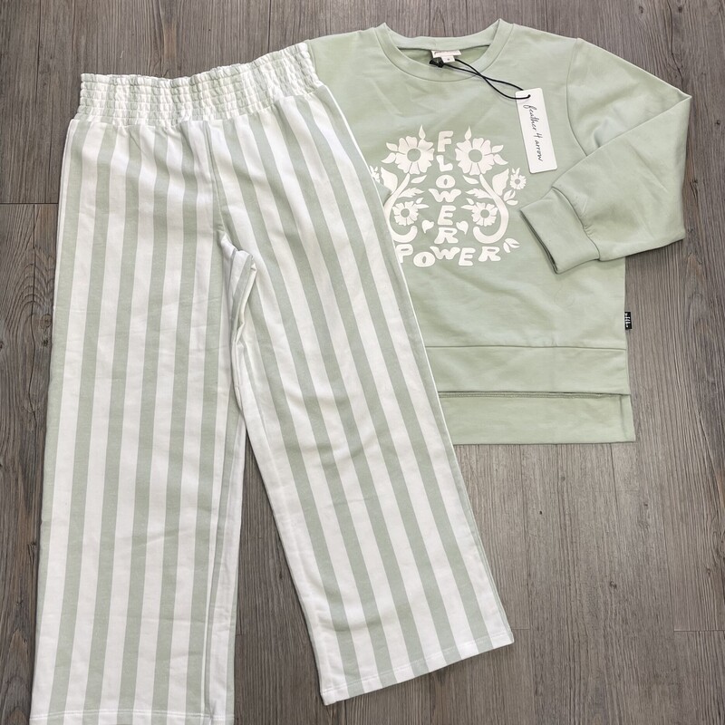 F4A Sweat Set, Seafoam, Size: 6Y
