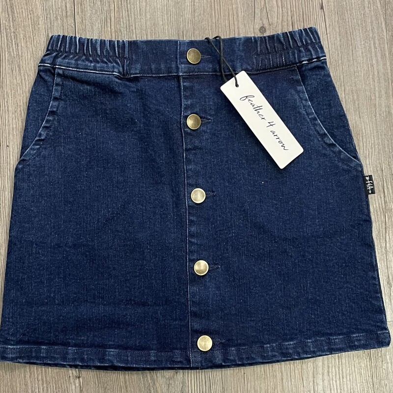 F4A Denim  Skirt, Blue, Size: 6Y
NEW