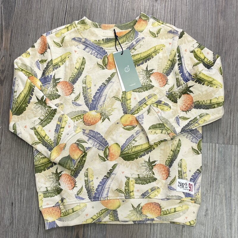 Noppies Sweatshirt, Tropical Pattern, Size: 3-4Y
NEW