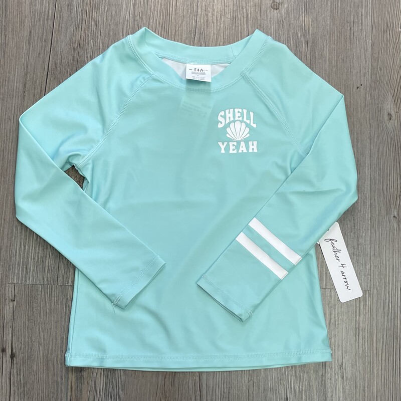 F4A Rah Guards LS, Seafoam, Size: 6Y
NEW