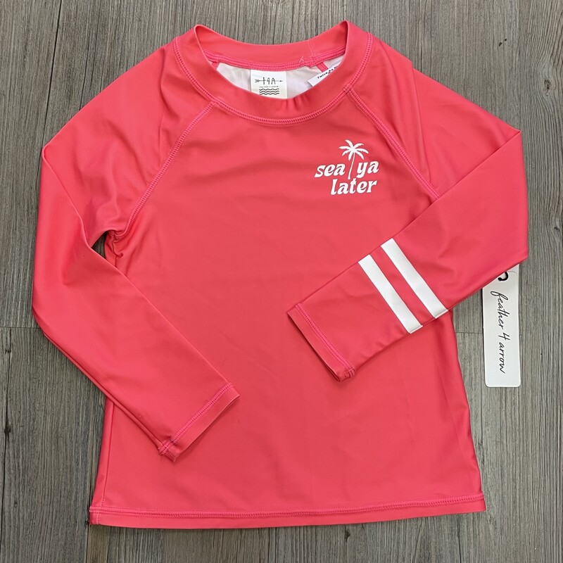 F4A Rash Guards LS, Coral, Size: 6Y
NEW