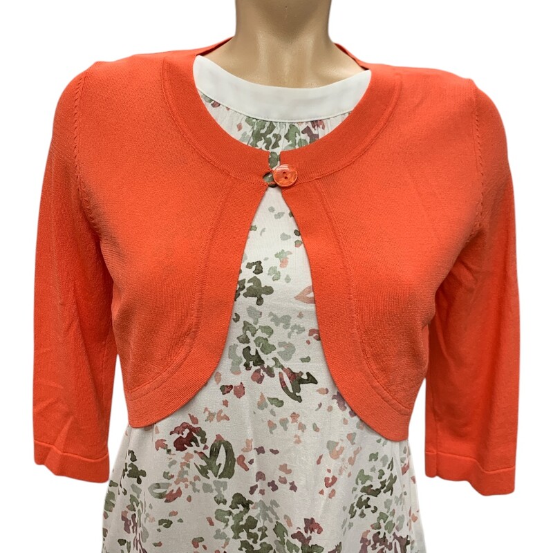 Dressbarn Bolero, Orange, Size: S