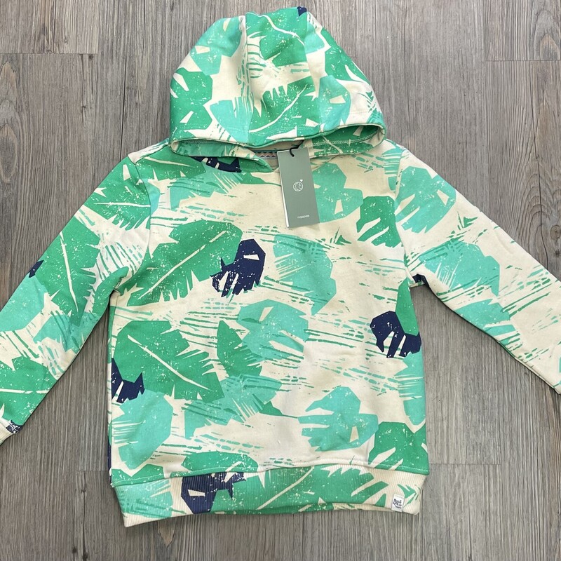 Noppies Boys Hoodie, Leaf Pattern, Size: 3-4Y
NEW