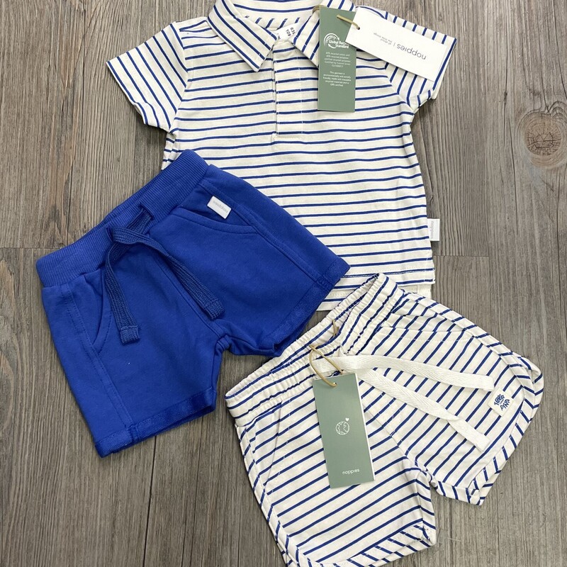 Noppies clothing Set 3pc, Blue, Size: 1-2M
NEW