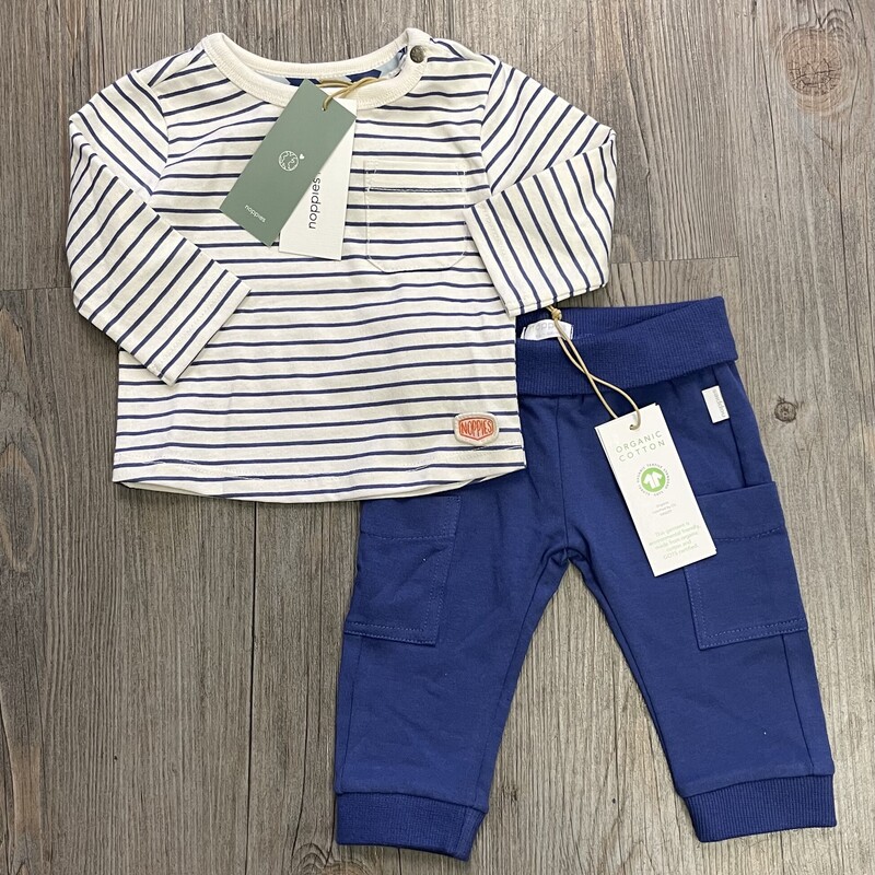 Noppies Clothing Set 2pc, Blue, Size: 1-2M
NEW