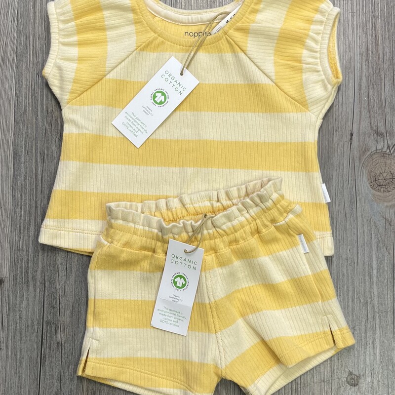 Noppies Clothing Set 2pc, Yellow, Size: 1-2M
NEW