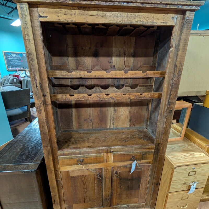 Rustic Bar Cabinet, 2 Door, 2 Drawer
42w x 15d x 72h