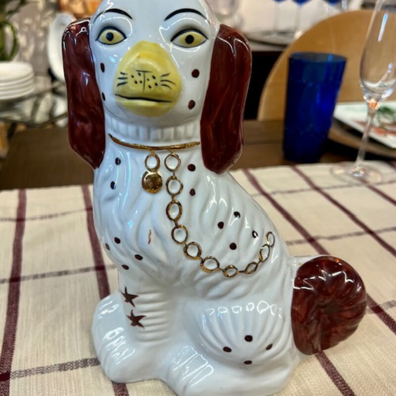 King Charles Staffordshire
 Brown, White, Yellow
Size: 8x4x10H