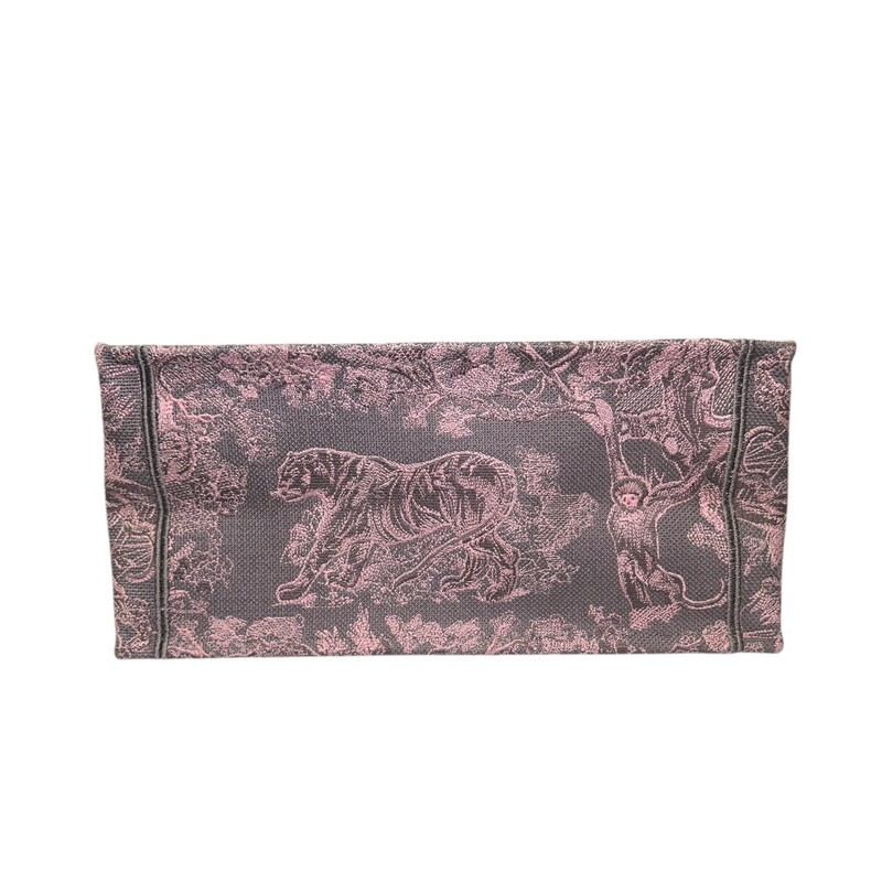 Christian Dior Dioriviera Toile De Jouy Book Tote<br />
<br />
Pink & Grey<br />
<br />
Date Code: 50-MA-0223<br />
<br />
Dimensions:<br />
Base length: 14 in<br />
Height: 10.75 in<br />
Width: 6.25 in<br />
Drop: 6.5 in<br />
<br />
In excellent condition.<br />
<br />
Does not come with original dust bag or box