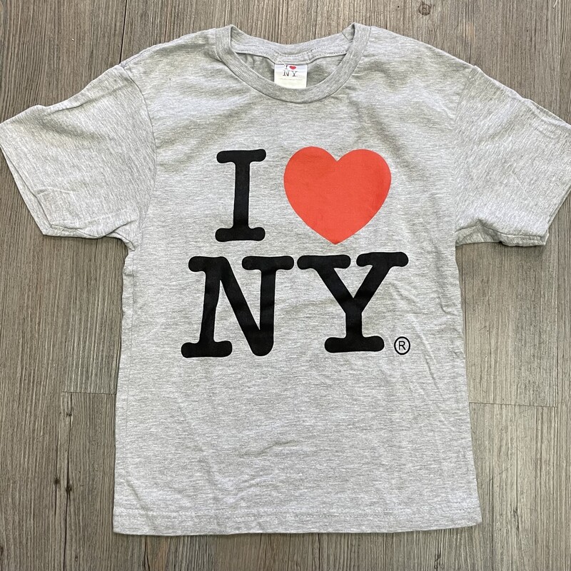 I Love NY Tee, Grey, Size: 6-8Y