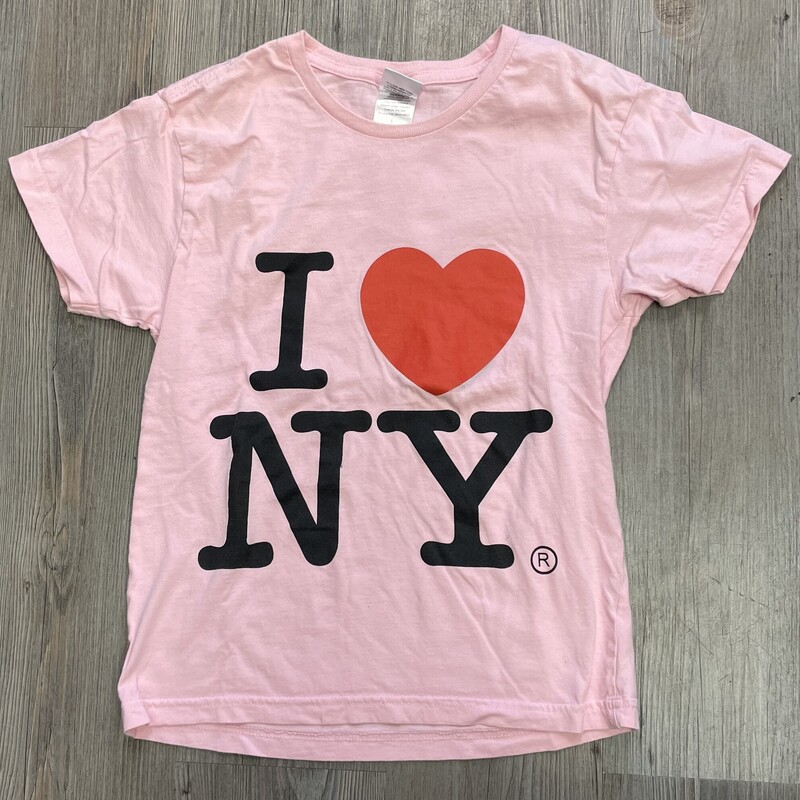 I Love NY Tee, Pink, Size: 10-12Y