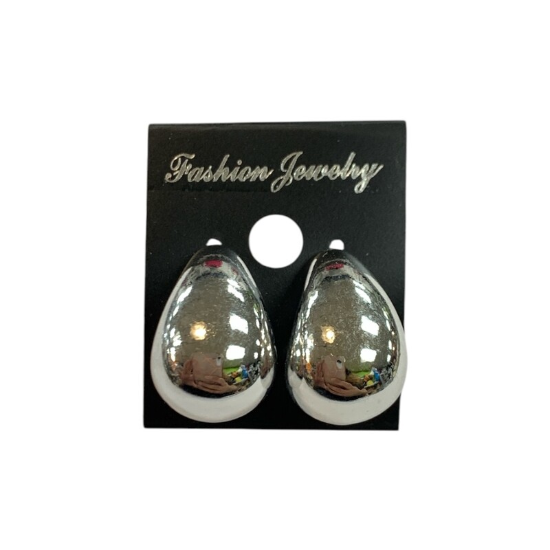Teardrop Earrings, Gold, Size: None
