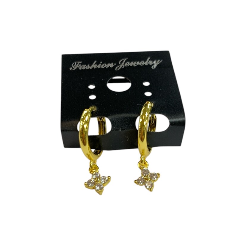925 Earrings, Gold, Size: None