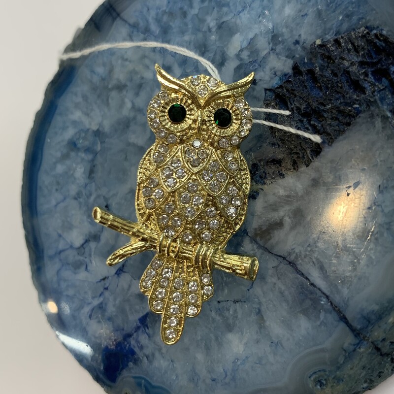 Owl Brooch, None, Size: None