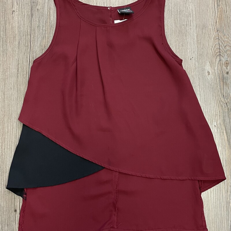 Urban Kids Tank Top, Maroon, Size: 10-12Y