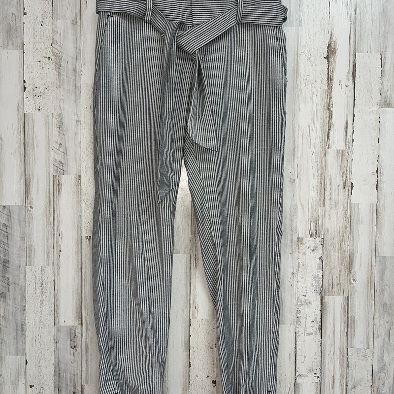 0 Grey Ribbed Belted Pant