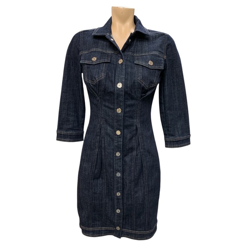 WhiteH BlackM Dress  S2, Denimblu, Size: Xs