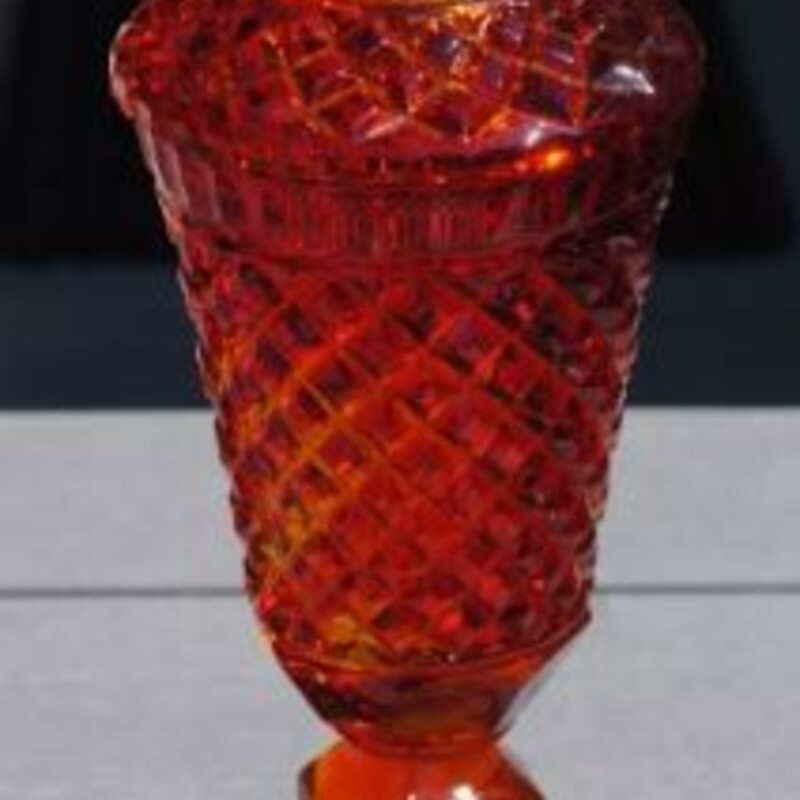 Vintage Amberina Apothecary
2 pieces
Red, Yellow, Orange
Size: 5x15.5H
