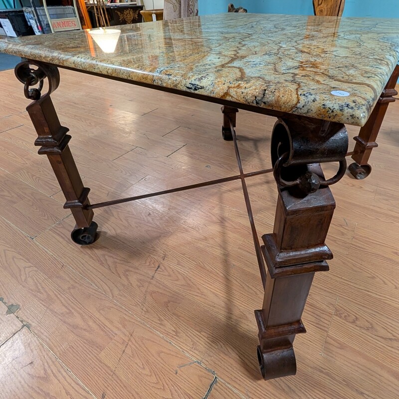 Granite Top Table, Metal Base
43 x 33 x 27.5h