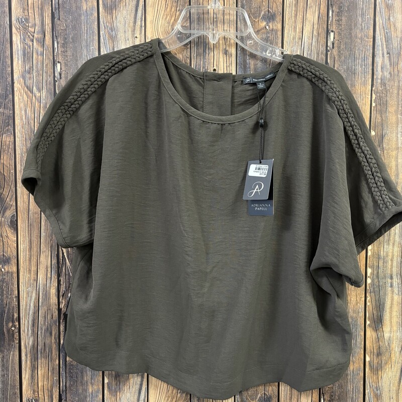 NWT Brown Shirt, Size: S, Adrianna Pappel brand