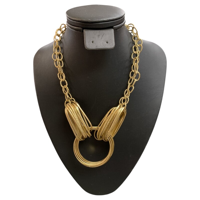 Necklace, Gold, Size: None