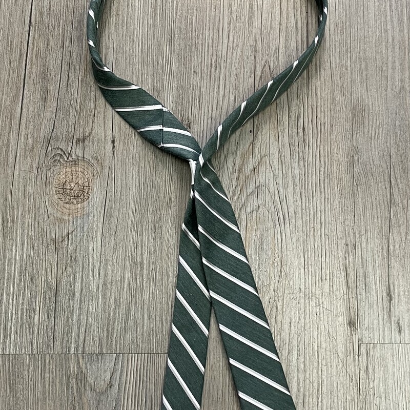 Appaman Stripe Tie, Green/White/Grey, Size: Youth