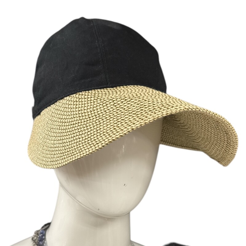 Hat Visor, Black, Size: None