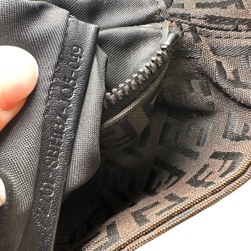 Fendi Zucchino Brown Canvas Tote

Style Code: 2201-8BH132-JQ49

Dimensions:11L x 8H inches

In very good condition. Some hardware scratches. Some wear on handles.

Does not come with original dust bag and box.