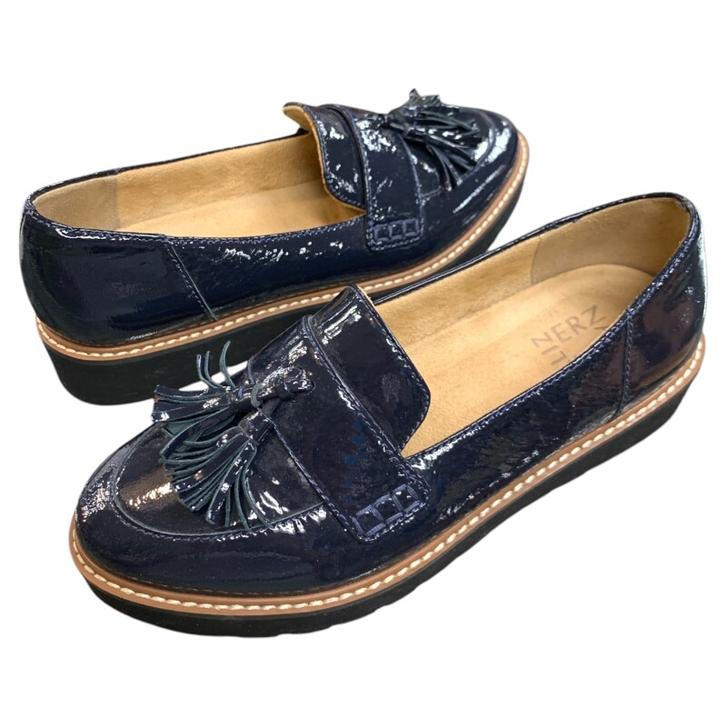 Naturalizer Loafer, Navy, Size: 6