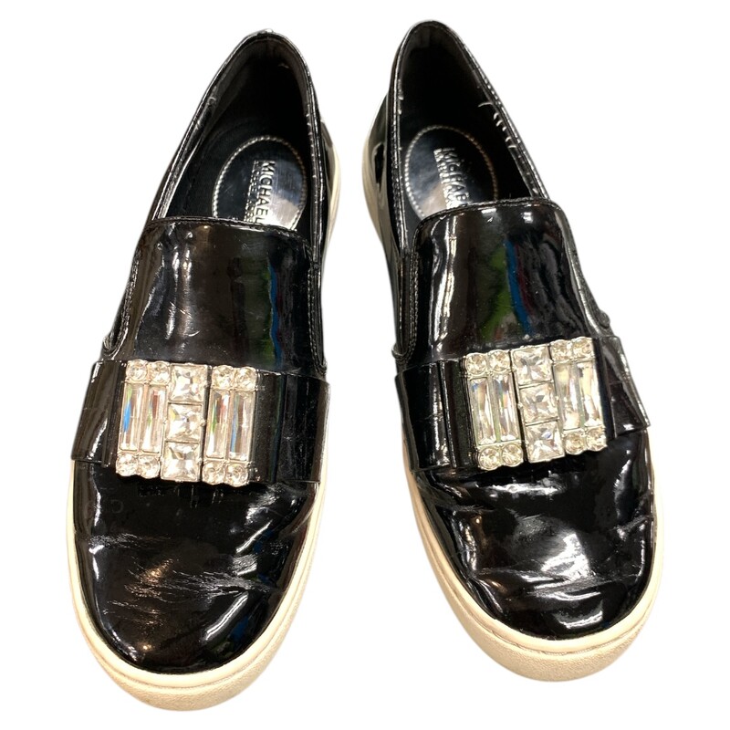 Michael Kors Slip On, Black, Size: 6.5