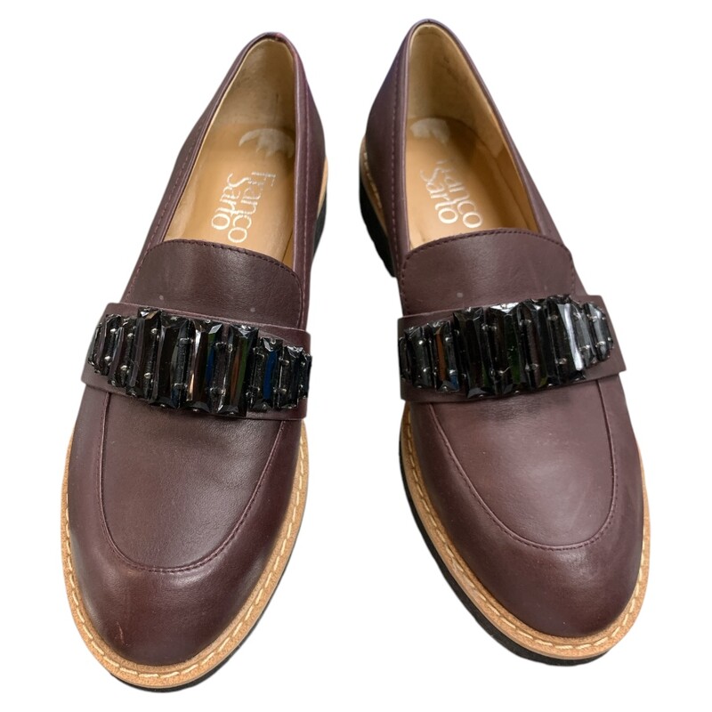 Franco Sarto Loafers, Brown, Size: 6