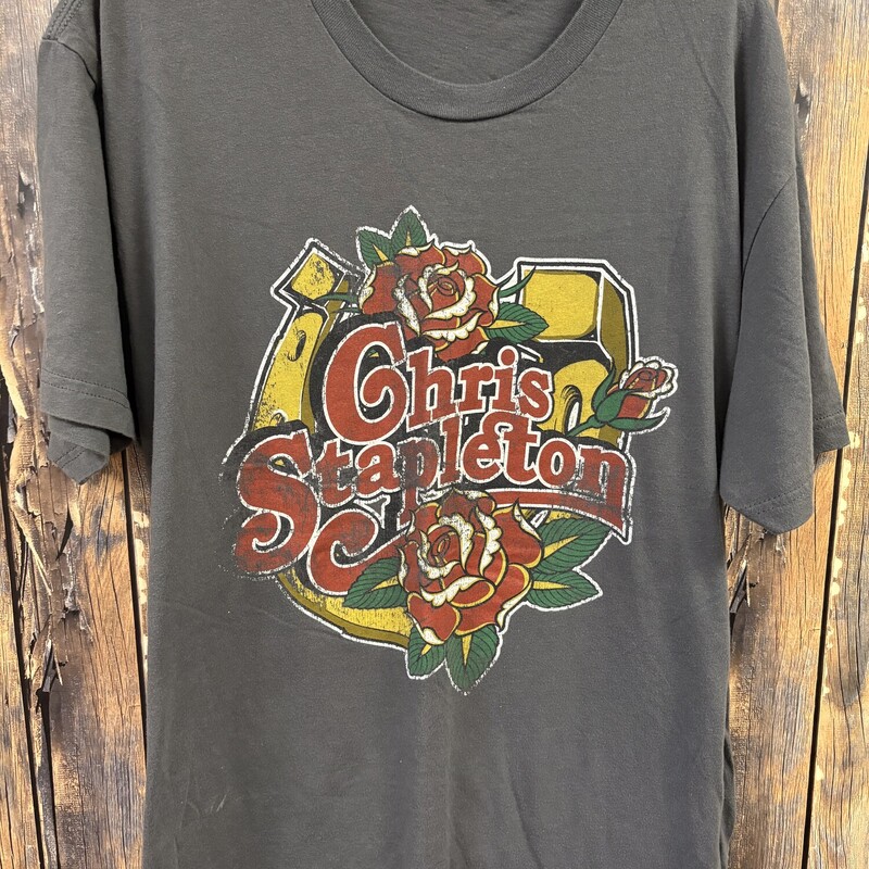 Grey Chris Stapelton Tee, Size: Medium