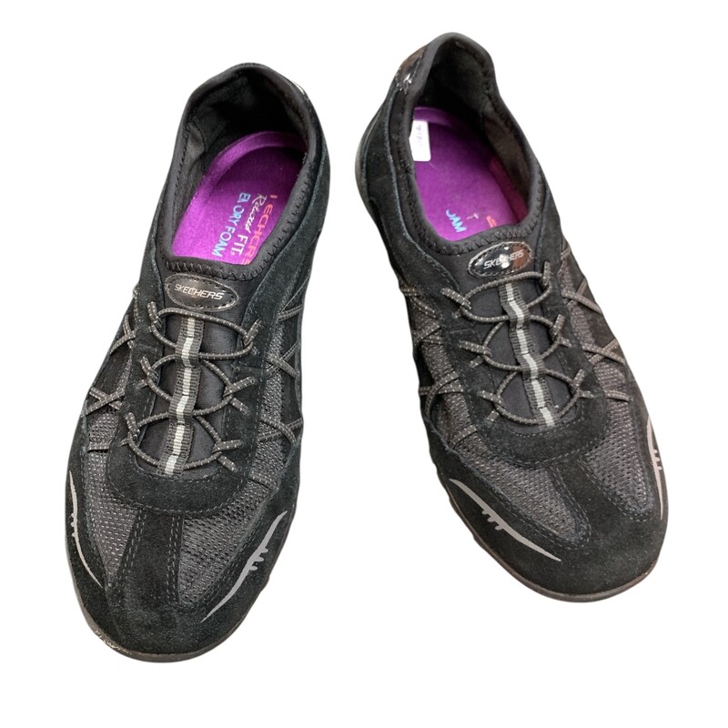 Sketchers Sneakers, Black, Size: 8