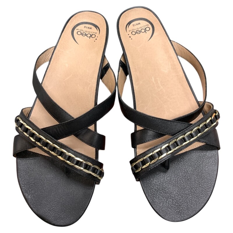 Abeo, Blk/beig, Size: 10