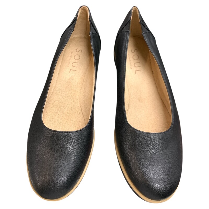 Naturalizer Flat, Black, Size: 9.5
