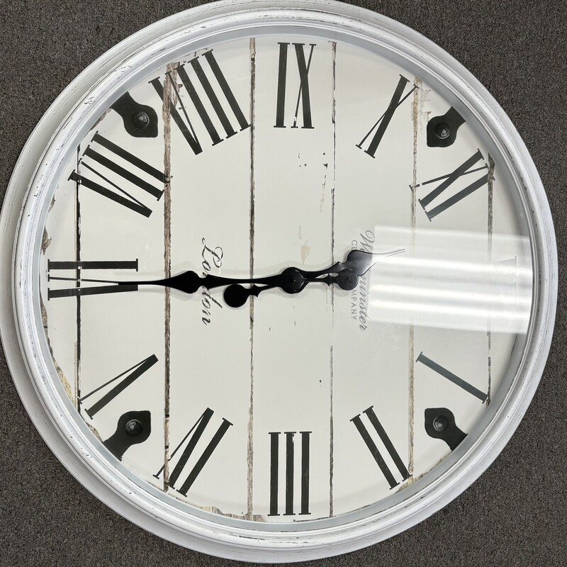 Large White Clock
