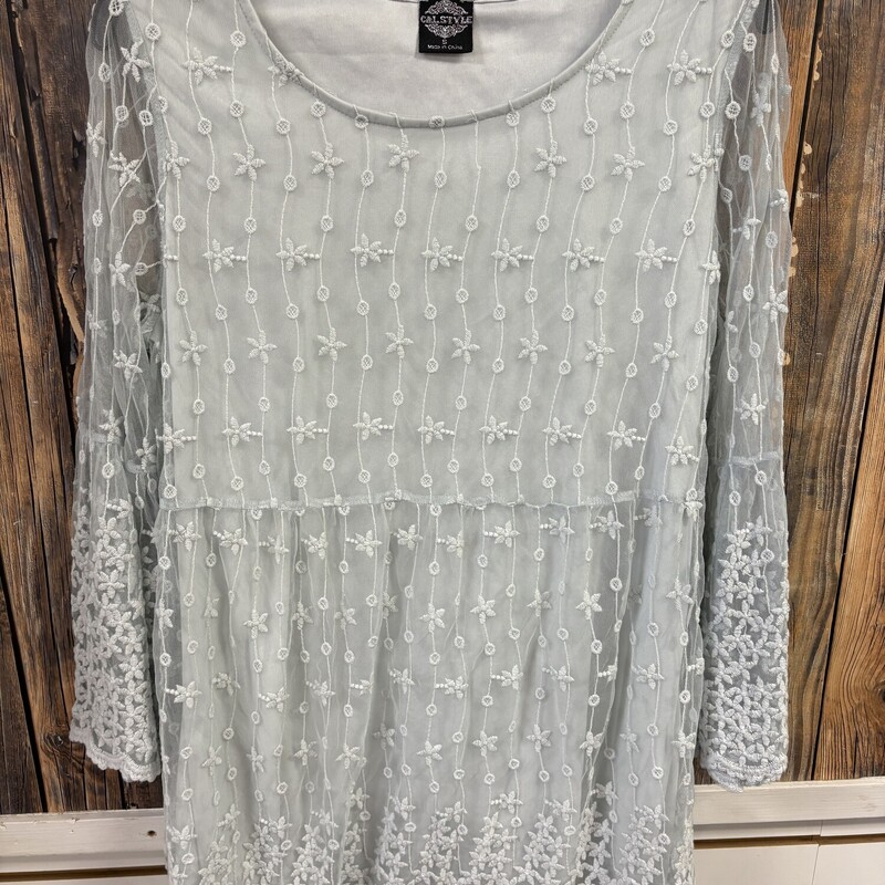 Sage Lace Dress, Size: Small