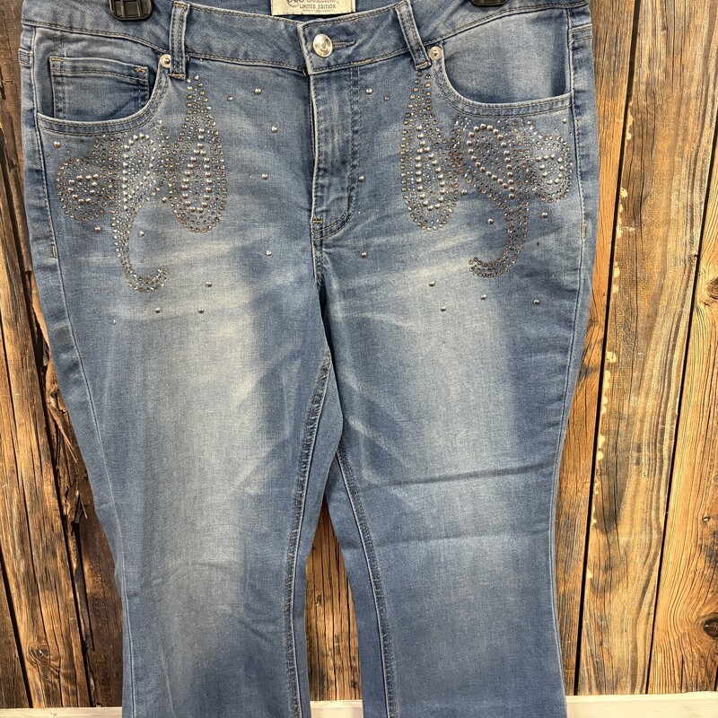 Jewled Cato Jeans, Size: 12P