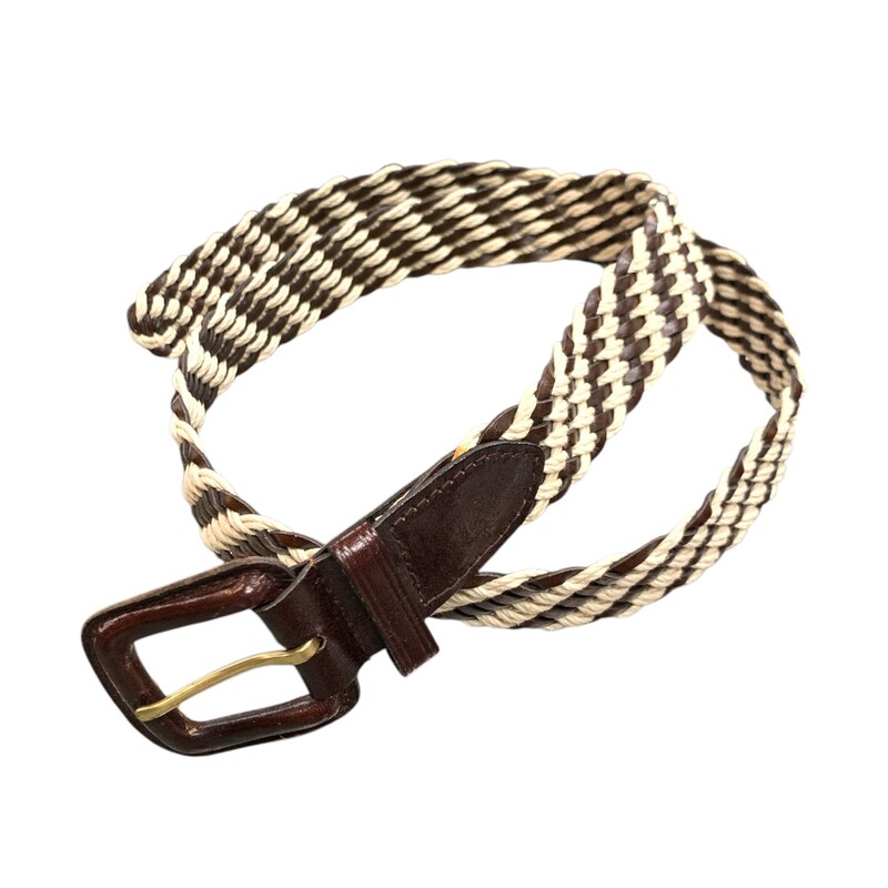Belt, Choco/wh, Size: XL