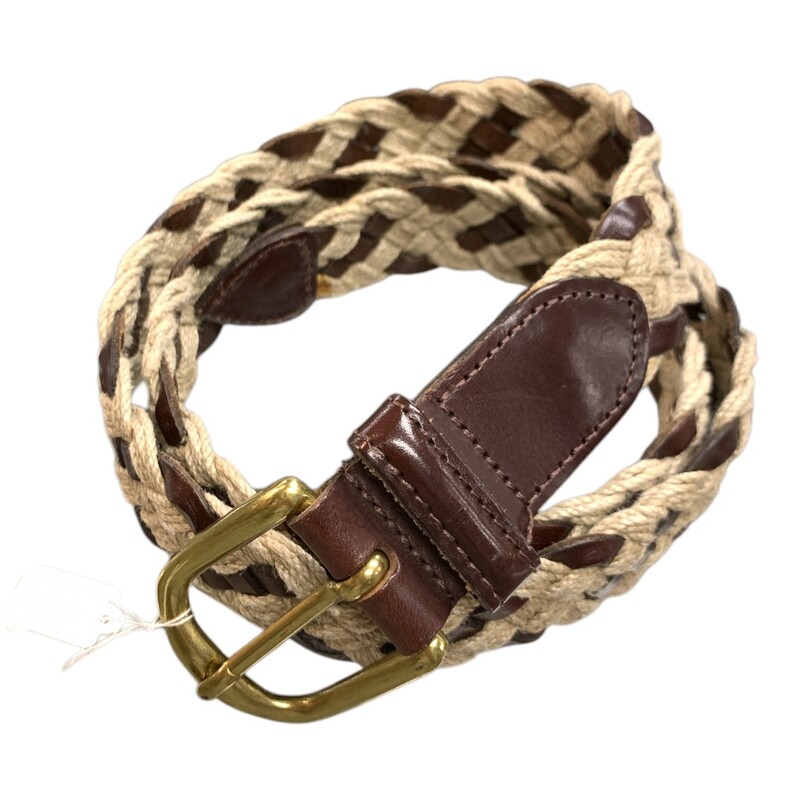 Belt, Brwn/bei, Size: XL